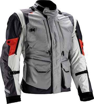 Leatt ADV MultiTour 5.5, Textiljacke wasserdicht - Grau/Schwarz/Rot - L von Leatt