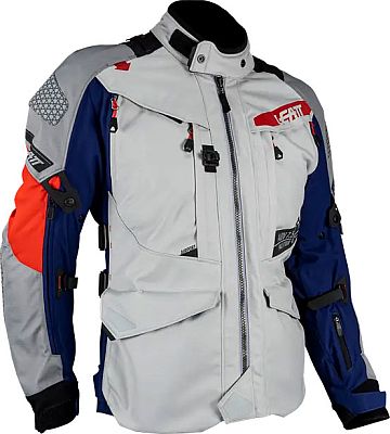 Leatt ADV MultiTour 7.5, Textiljacke wasserdicht - Grau/Blau/Rot - M von Leatt