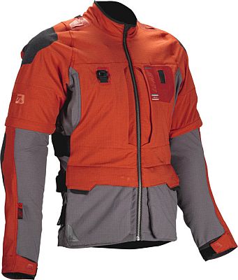 Leatt ADV Rally 5.5, Textiljacke - Orange/Grau/Schwarz - S von Leatt