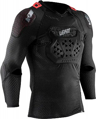 Leatt Airflex, Protektorenshirt langärmalig - Schwarz/Rot - M von Leatt