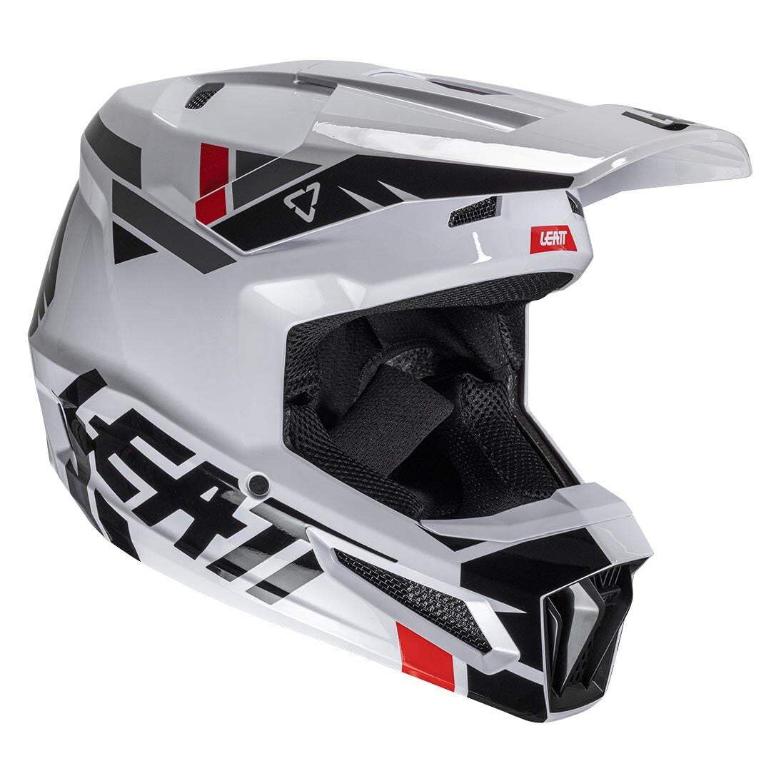 Leatt MOTO 2.5 V25 WEISSER HELM (59-60CM) L von Leatt