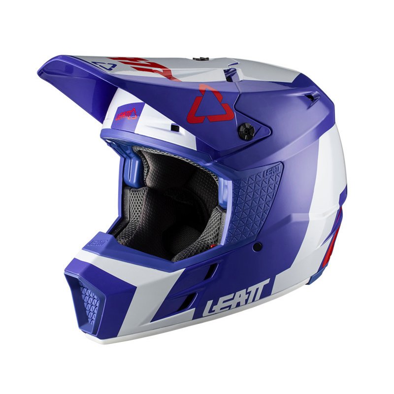 Motocrosshelm GPX 3.5 blau-weiss-rot XL von Leatt