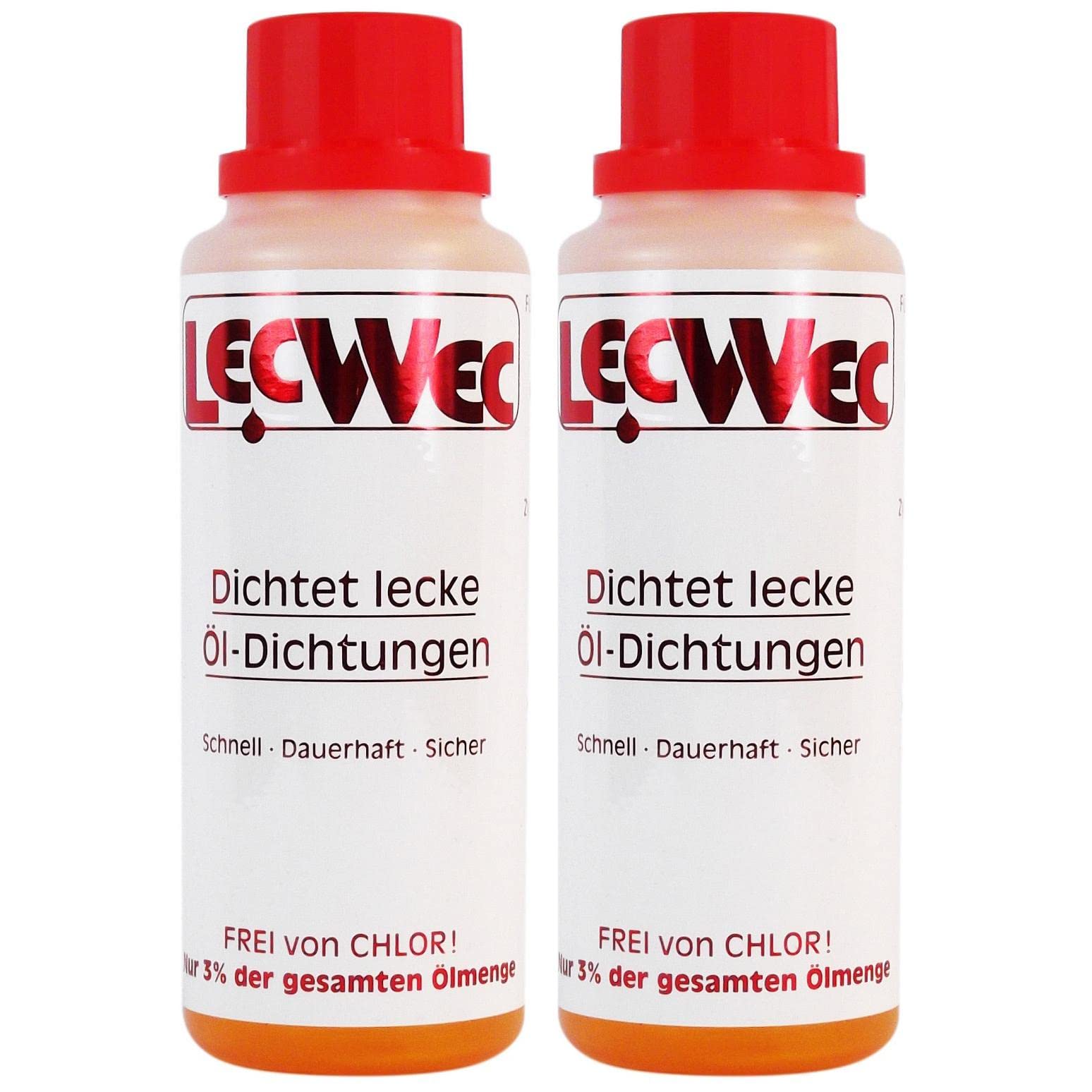 LecWec 2X Öldichtung Ölverlust Stop Ölstop Abdichtung Motor und Getriebe 200 ml von LecWec