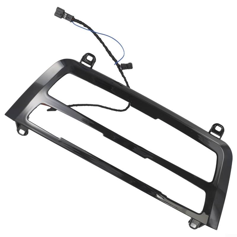 AC Panel Light Trim for BMW 3er F30 F31 F34 LCI with Switchable Blue and Orange LED Lights (Black) von Lecreatekit