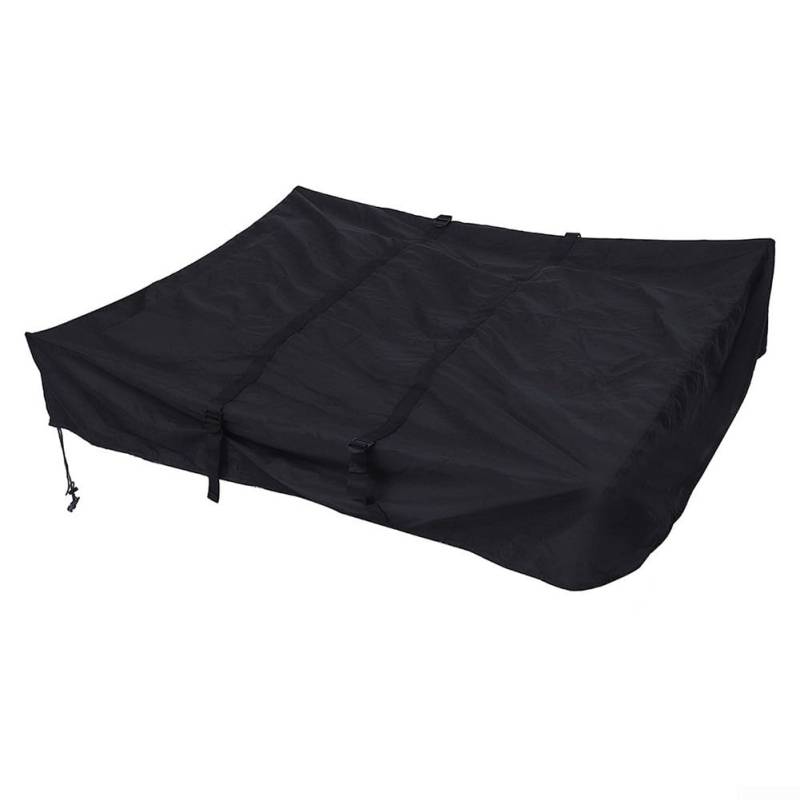 Autodachzelt-Sonnenabdeckung, faltbar, Staubschutz, Auto-Dachzeltabdeckung, Sonnenschutz, schwarz, einfache Struktur und einfach zu bedienen (schwarz) von Lecreatekit