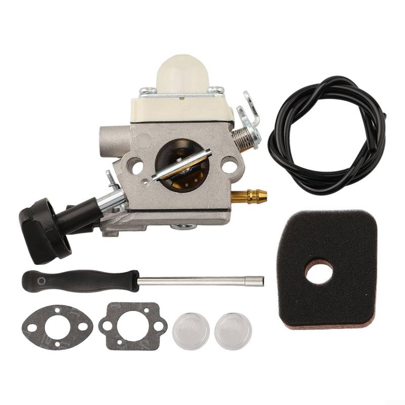 Hochleistungsvergaser für BG56C Laubbläser, komplett mit Luftfilter und Kraftstoffleitung für verbesserte Haltbarkeit von Lecreatekit