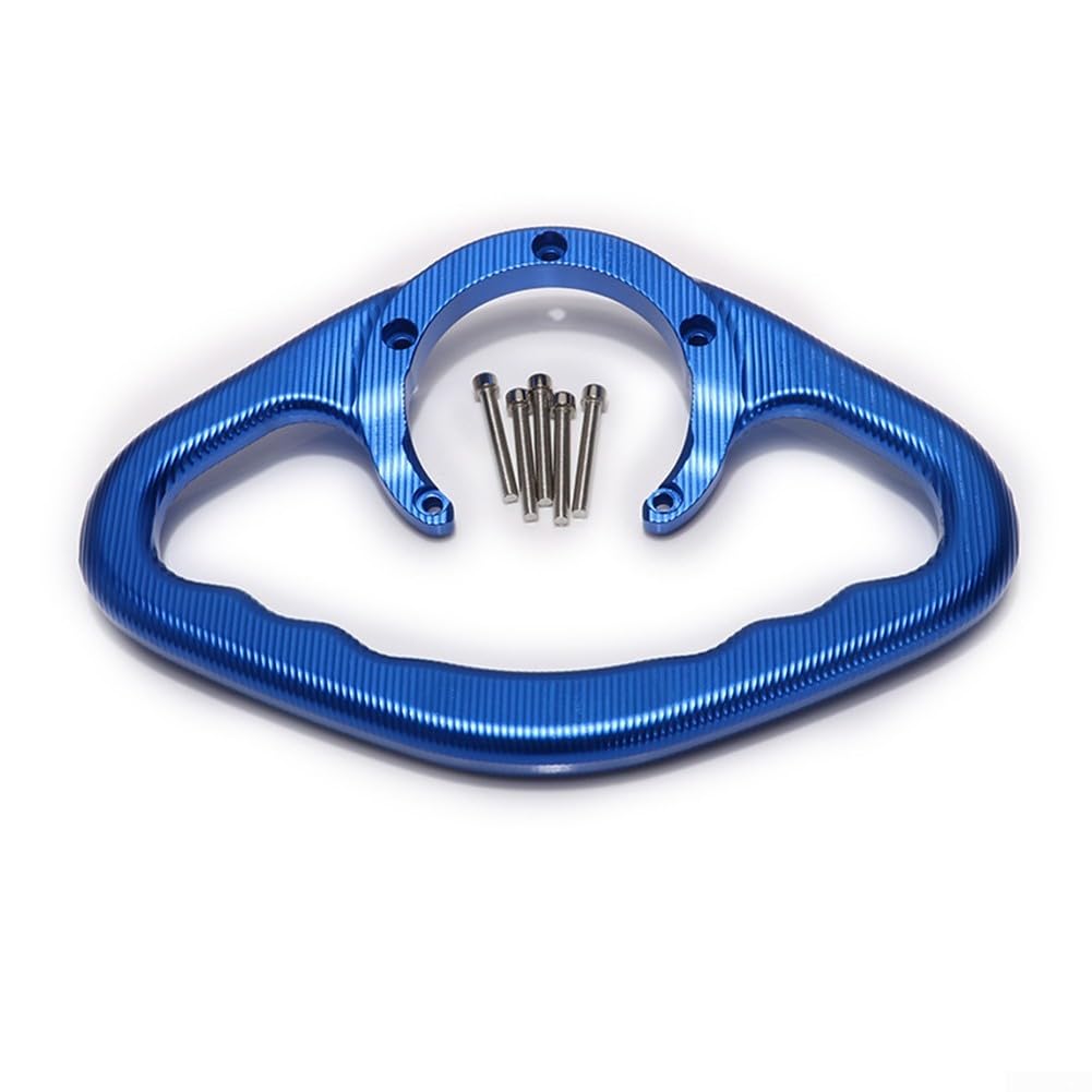 Motorrad-Kraftstofftank-Armlehne, Kraftstoff-Gastankgriff, Motorrad-Hinterradhaltegriff, Aluminiumersatz für Yamaha FZ1 FZ6 (blau) von Lecreatekit