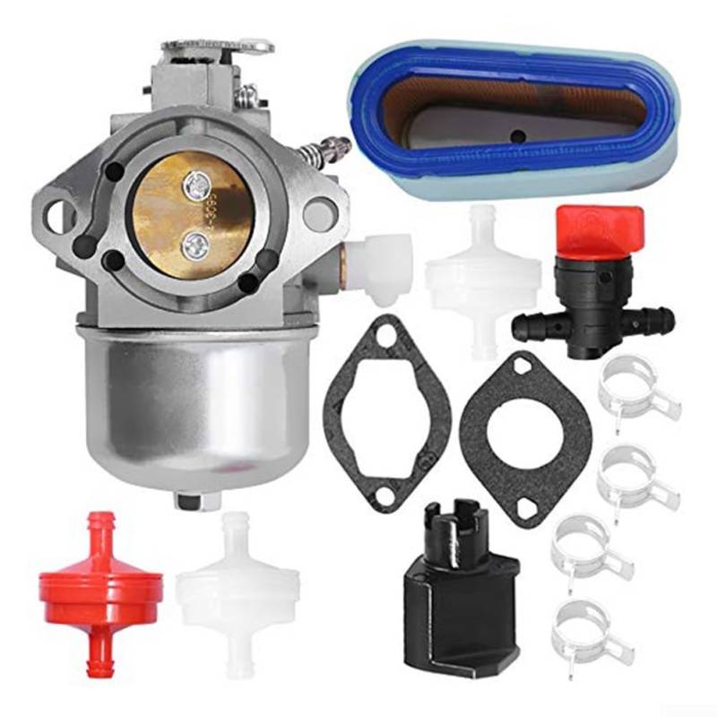 Rasenmäher-Wartungsvergaser-Set, kompatibel mit mehreren Teilenummern, einschließlich Luftfilter und umfassendem Dichtungssatz von Lecreatekit