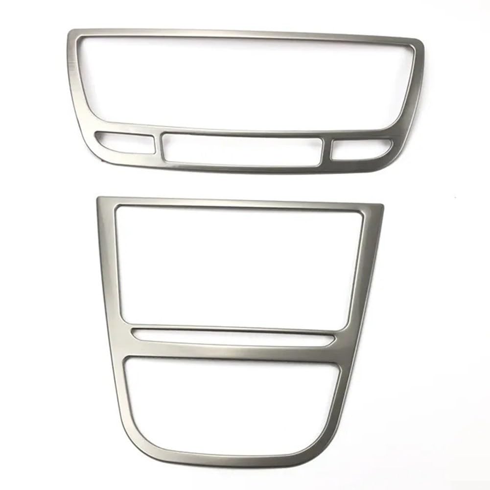 Zentraler Armaturenbrett-Lüftungsrahmen für Opel für Mokka 2013 2016, einzigartiges Edelstahl-Design für verbesserte Fahrzeugästhetik (B) von Lecreatekit