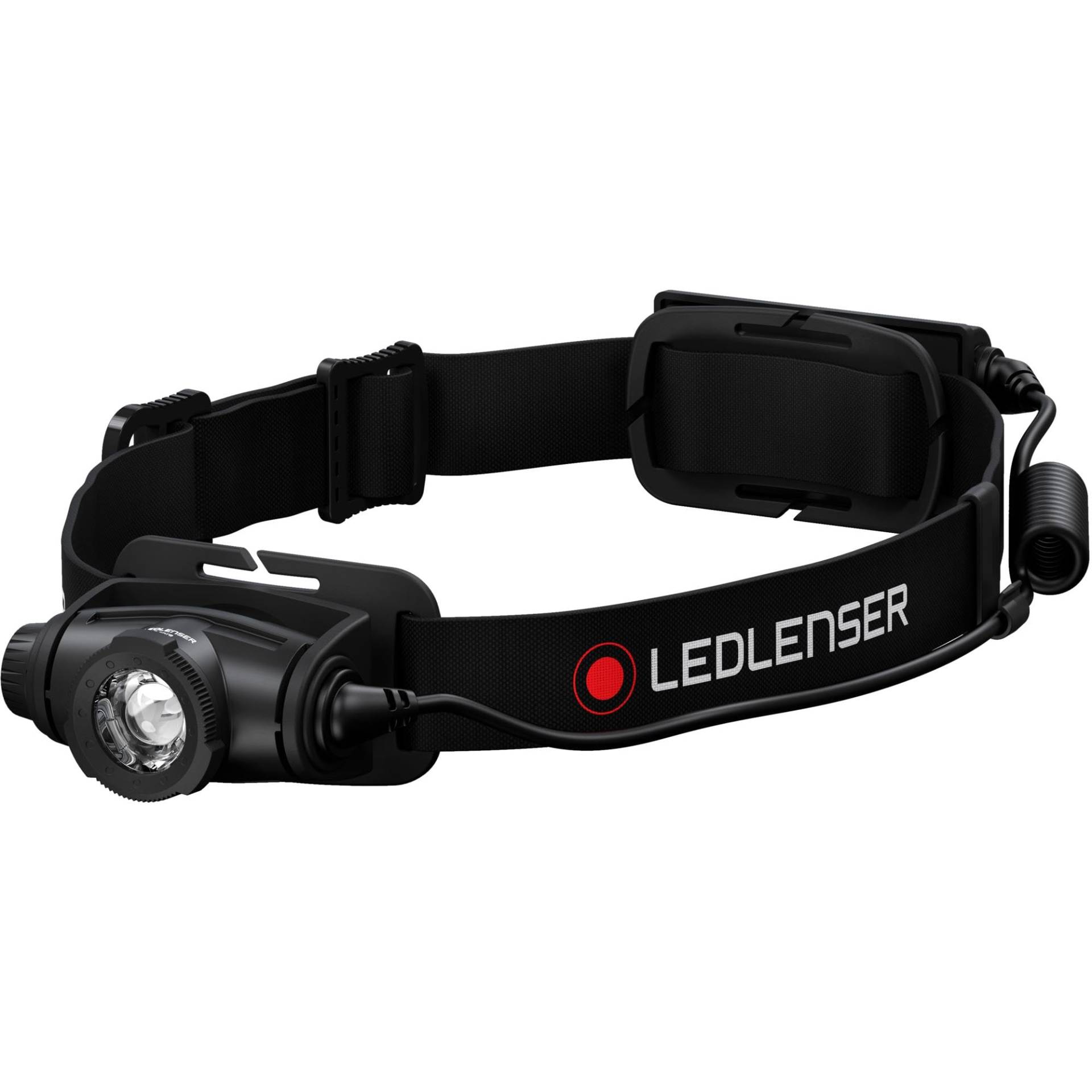 Ledlenser H5R Core Stirnlampe LED, 500 Lumen, aufladbar mit Lithium Akku, wasserdicht IP67, fokussierbar, stufenlos dimmbar, Constant Light, Leuchtweite 200m, USB Magnetladekabel, Headlamp, Kopflampe von Ledlenser