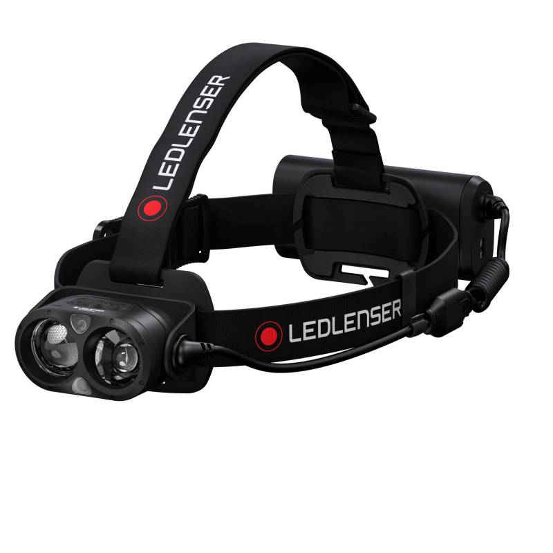 Ledlenser H19R Core Stirnlampe LED, 3500 Lumen, aufladbarer Lithium Akku, mit Rotlicht, wasserdicht IP67, Constant Light, Leuchtweite 300m, Fusion Light, USB Magnetladekabel, Headlamp, Kopflampe von Ledlenser