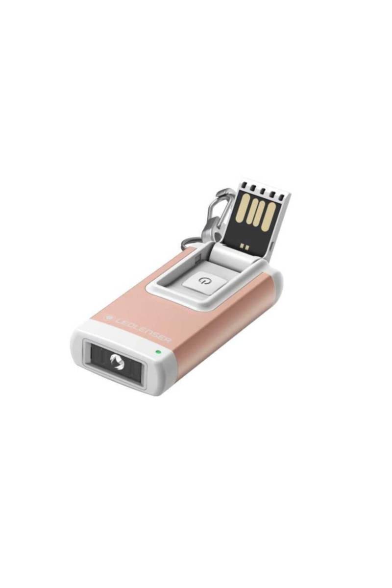 Ledlenser K4R Schlüsselbundleuchte, 120 Lumen, 25 Meter Leuchtweite, 3,5 Stunden Leuchtdauer, wiederaufladbar, inkl. USB-Ladekabel (Gold) von Ledlenser