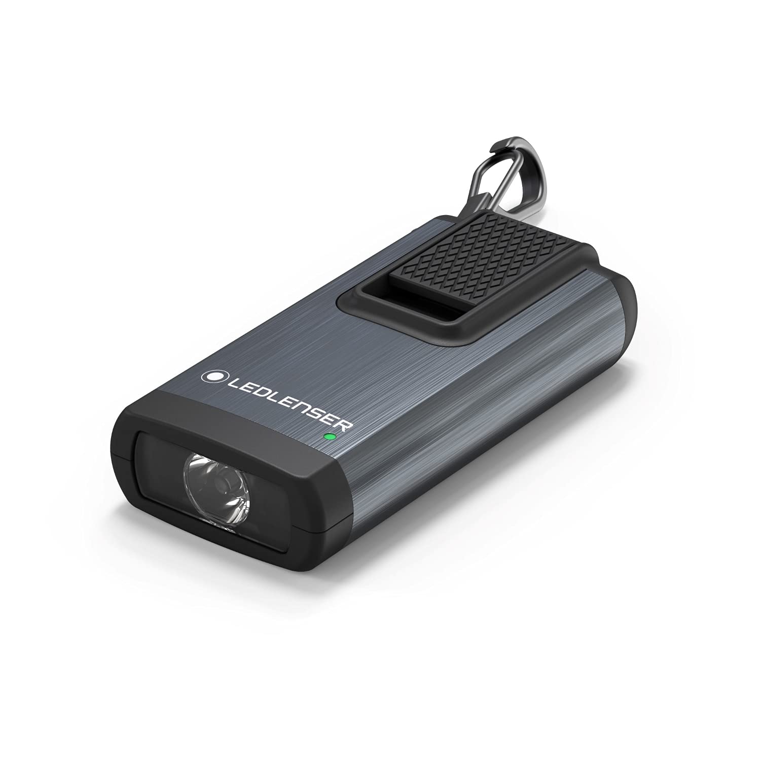 Ledlenser K6R Schlüsselbundleuchte, 400 Lumen, wiederaufladbar, mit USB-A -Schnittstelle, mit Rotlicht (Grau) von Ledlenser