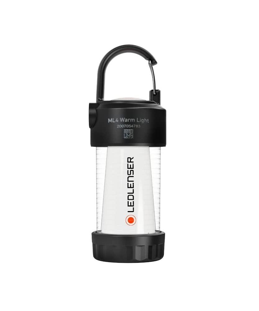 Ledlenser ML4 Warm Light LED Laterne, 300 Lumen, bis 40h Laufzeit, aufladbar mit Akku, blendfreies Licht, mit Rotlichtfunktion, 1xAA Batteriebetrieb möglich, Karabiner, Outdoor, Camping, Schwarz Ledlenser ML4 Warm Light LED Laterne, 300 Lumen, bis 40h Laufzeit, aufladbar mit Akku, blendfreies Licht, mit Rotlichtfunktion, 1xAA Batteriebetrieb möglich, Karabiner, Outdoor, Camping, Schwarz von Ledlenser