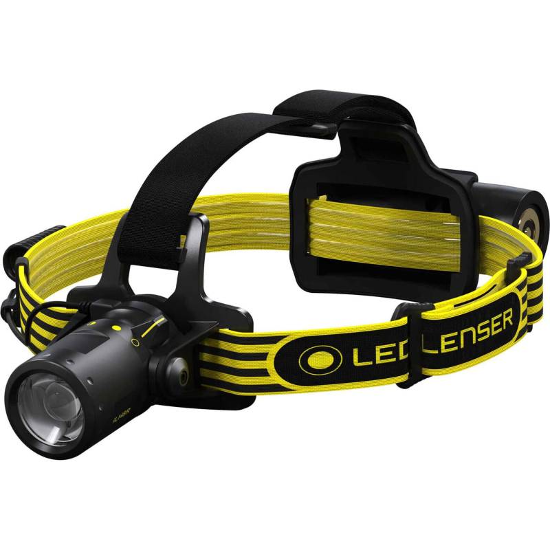 Ledlenser iLH8R LED Stirnlampe, explosionsgeschützt, fokussierbar, wiederaufladbar, 300 Lumen, 160 Meter Leuchtweite, 40 Stunden Laufzeit, inkl. Akku, Charging Station und Power Adapter, 1 STK. von Ledlenser
