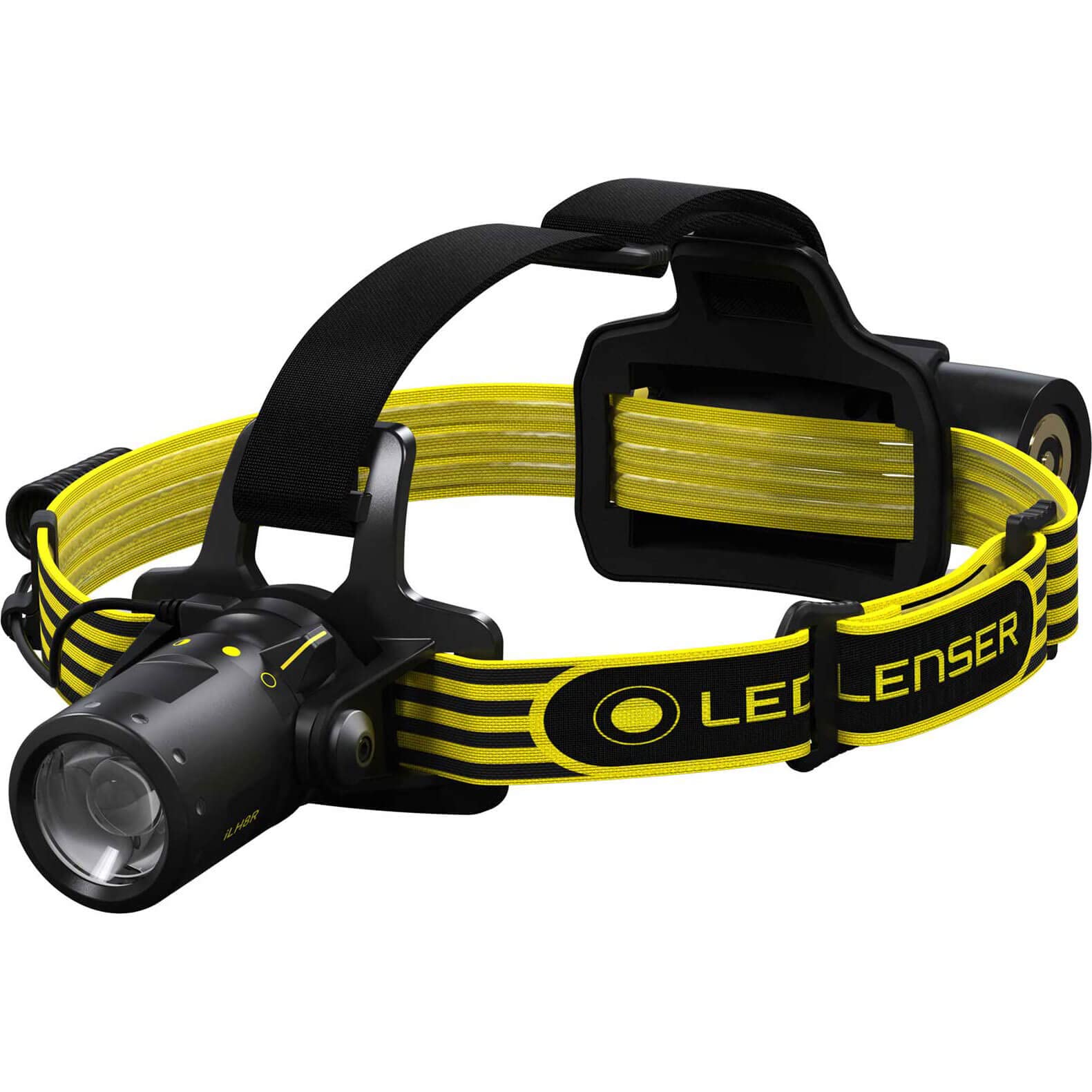 Ledlenser iLH8R LED Stirnlampe, explosionsgeschützt, fokussierbar, wiederaufladbar, 300 Lumen, 160 Meter Leuchtweite, 40 Stunden Laufzeit, inkl. Akku, Charging Station und Power Adapter, 1 Stk. von Ledlenser