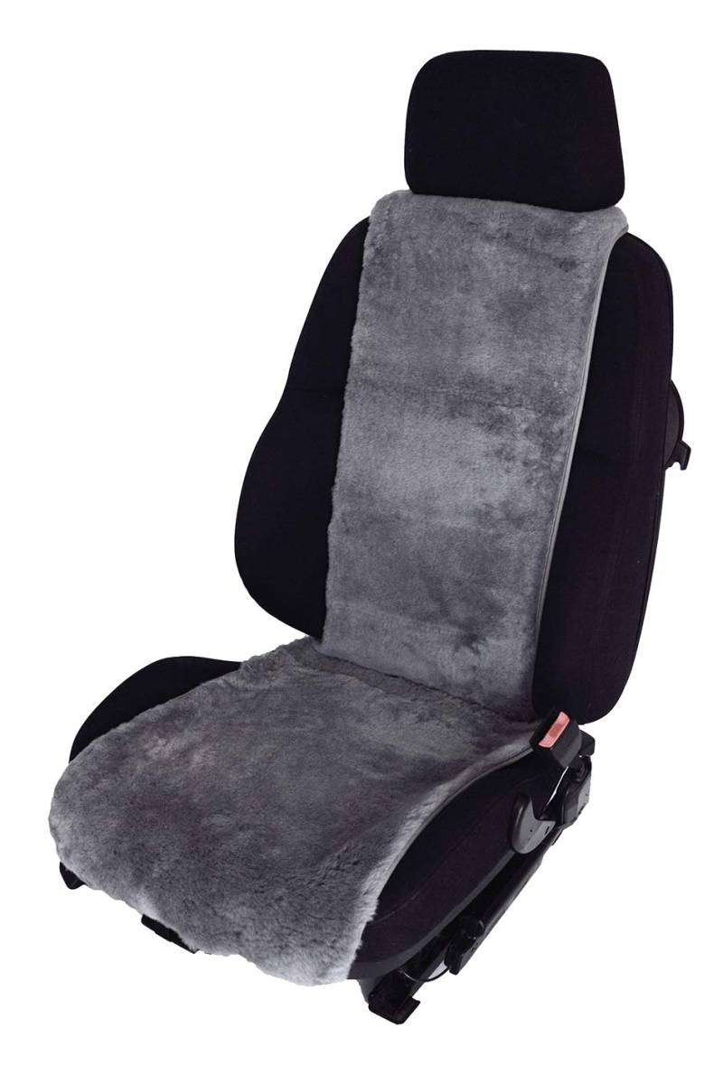 Leibersperger Felle Autositzbezug Autositzauflage Autofell Premium aus Lammfell Sport/Höcker/Premium mit Gummischlinge (Taubenblau) von Leibersperger