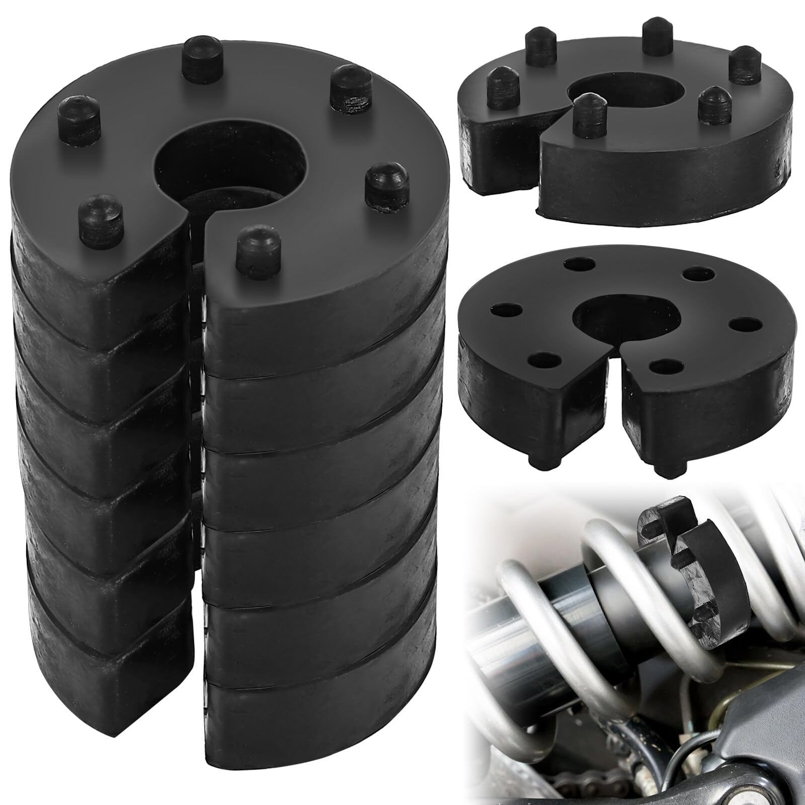 8er Set Federwegbegrenzer: 16mm Universal Federwegbegrenzer mit 6- Fach Positionierung VA oder HA, Auto-Federwegbegrenzer Stick Clip Federwegsbegrenzer Ersatz Schnalle für die meisten Fahrzeuge 8er Set Federwegbegrenzer: 16mm Universal Federwegbegrenzer mit 6- Fach Positionierung VA oder HA, Auto-Federwegbegrenzer Stick Clip Federwegsbegrenzer Ersatz Schnalle für die meisten Fahrzeuge von Leikurvo