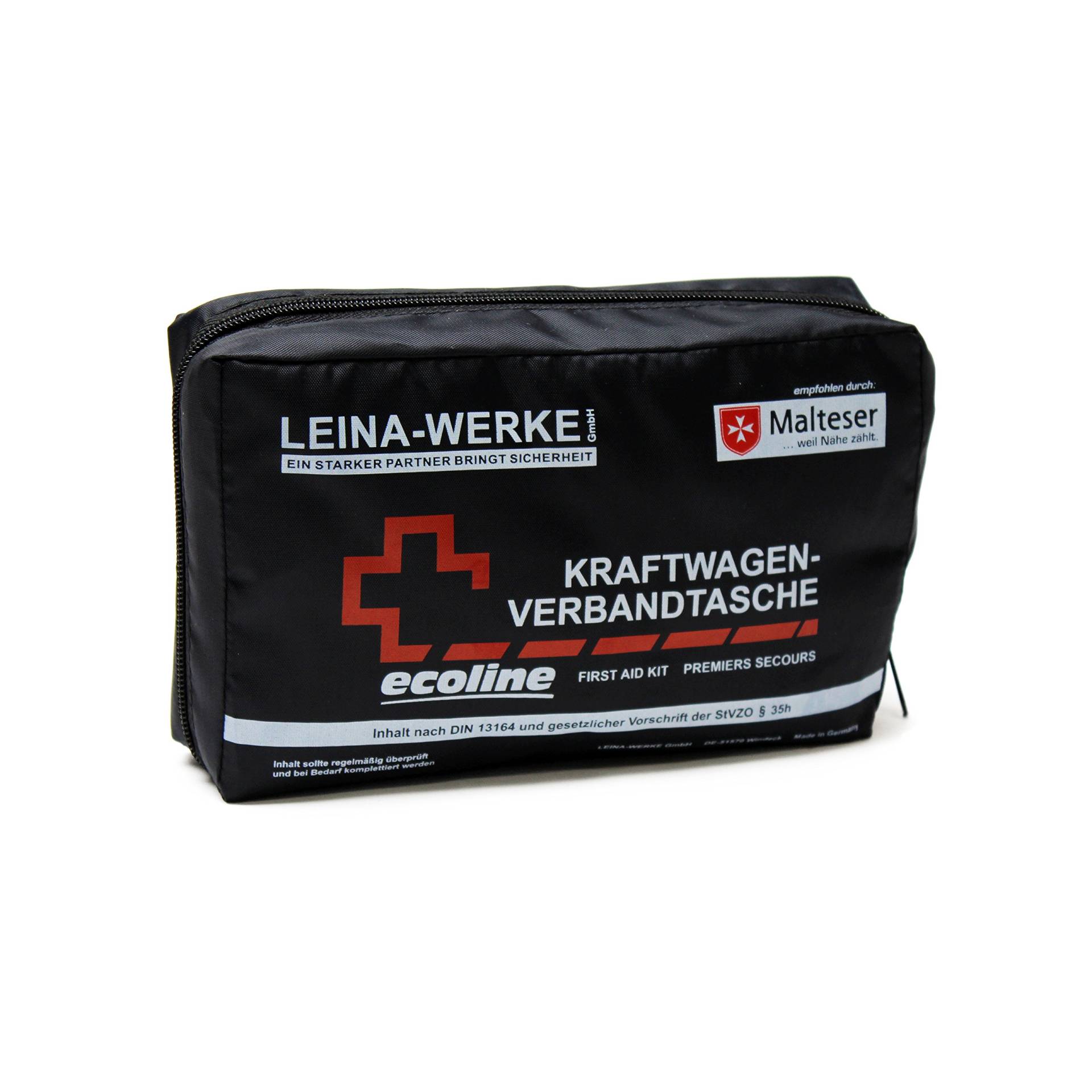 LEINA-WERKE REF 11009 Leina Kfz-Verbandtasche Compact, Inhalt DIN 13164, blau von Leina Werke