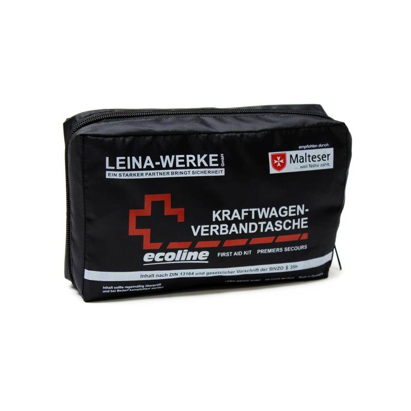 LEINA-WERKE REF 11009 Leina Kfz-Verbandtasche Compact, Inhalt DIN 13164, blau von LEINA-WERKE