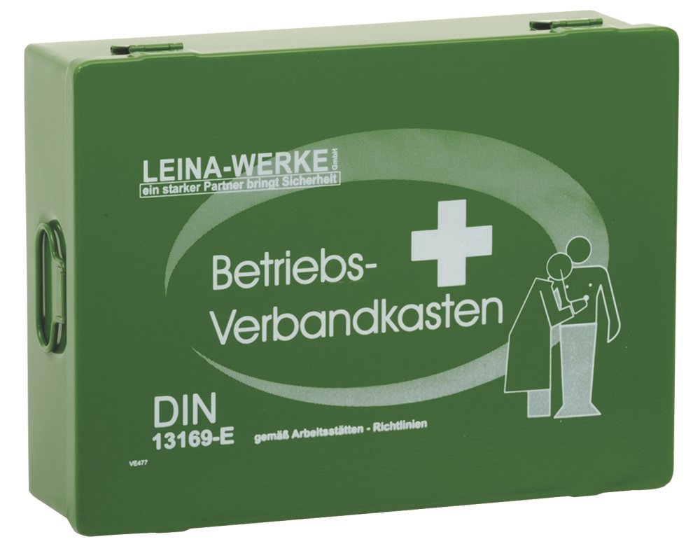 LEINAWERKE 20020 Wandhalterungen für BetriebsVerbandkäste Groß Stahlblech grün 1 Stk. von LEINA-WERKE