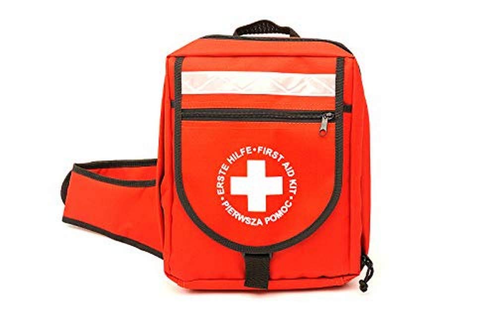 LEINAWERKE 23010 first aid emergency backpack without content, red, without Content 1 pc. von LEINA-WERKE