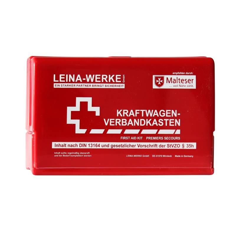 Leina-Werke 110298 KFZ-Verbandkasten Leina-Star II, Rot/Weiß von Leina-Werke