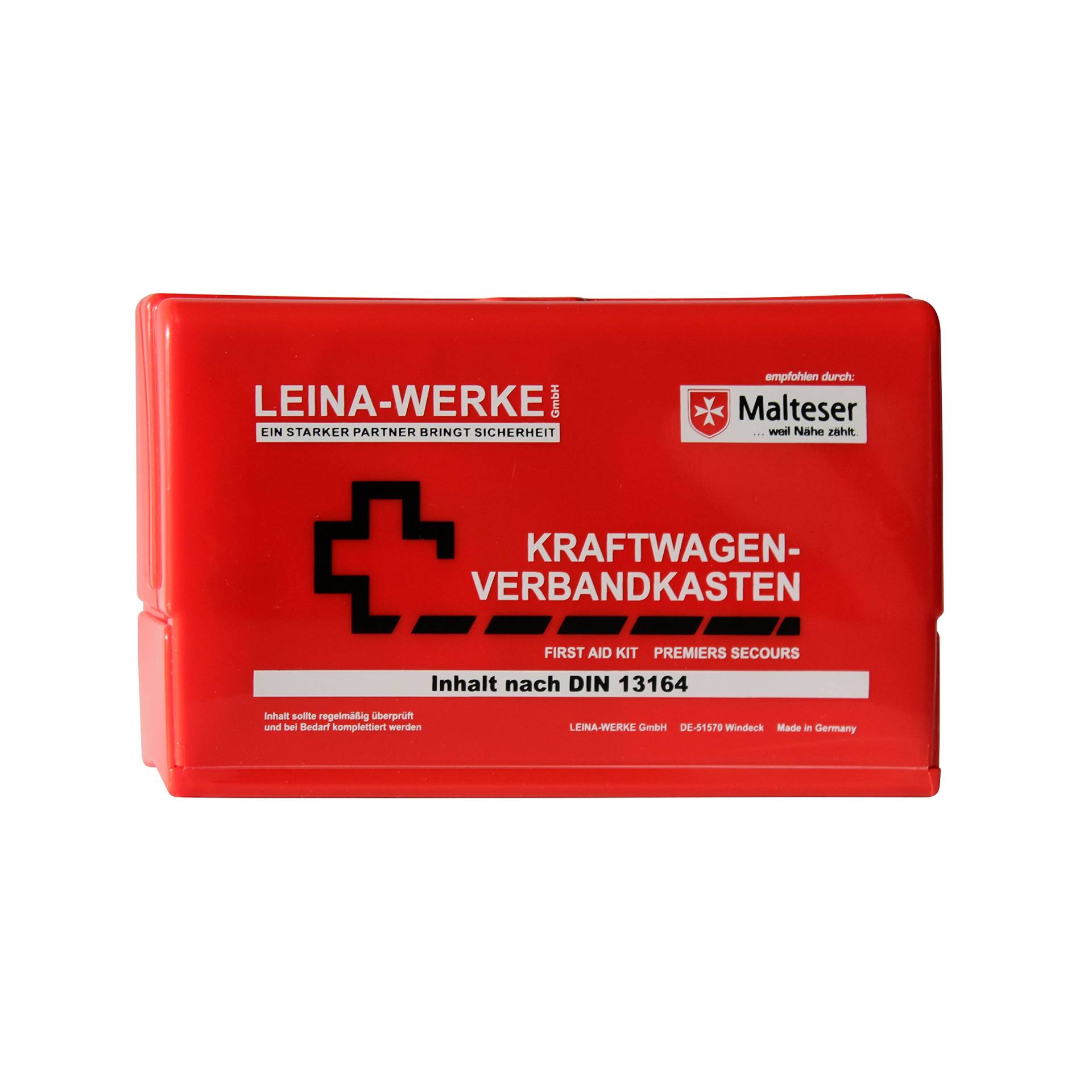 Leina-Werke 10056 KFZ-Verbandkasten Leina-Star II, Rot/Weiß/Schwarz von LEINA-WERKE