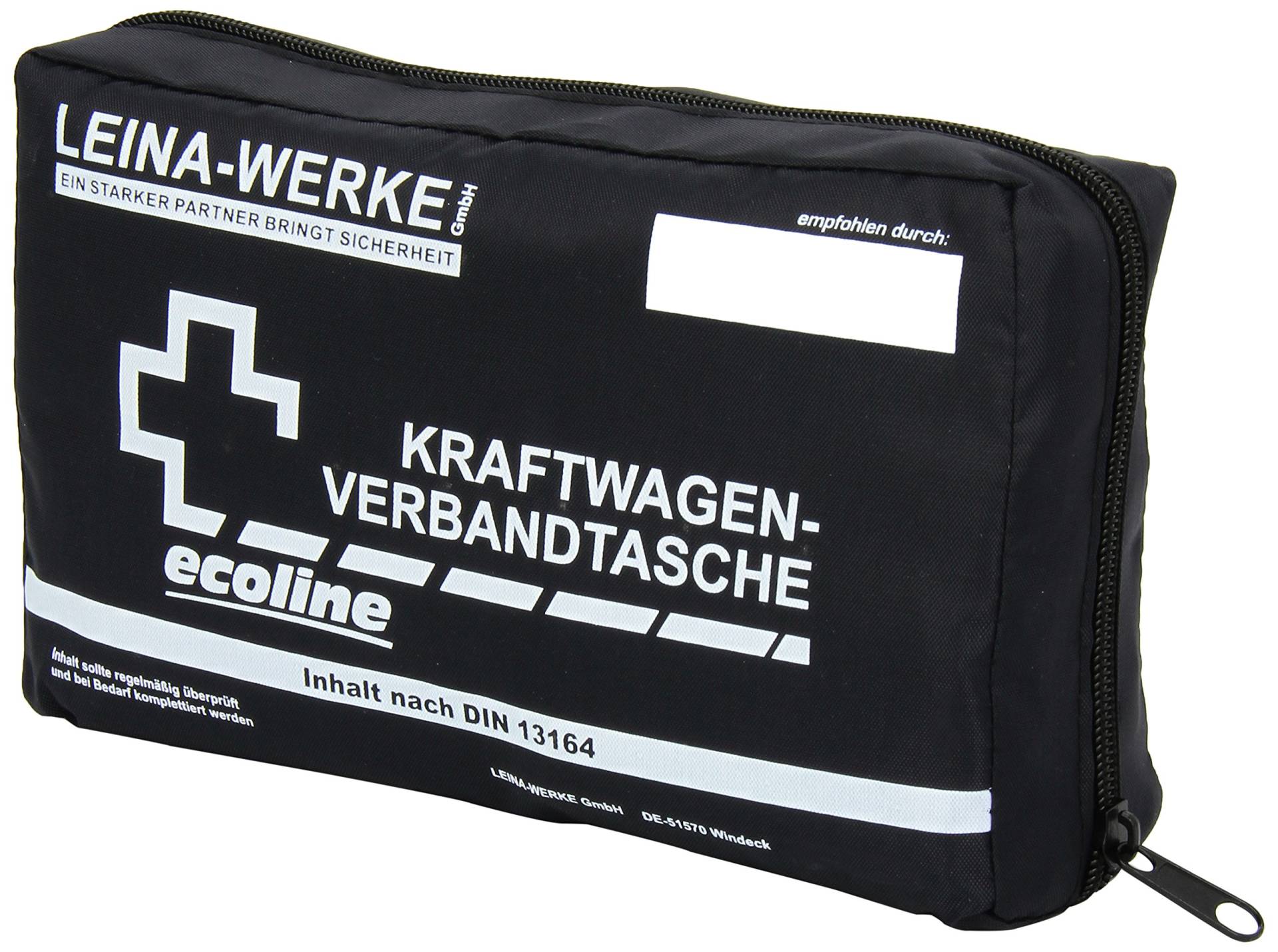 Leina-Werke 11039 KFZ-Verbandtasche Compact Ecoline mit Klett, 1-Farbig Sortiert von Leina-Werke