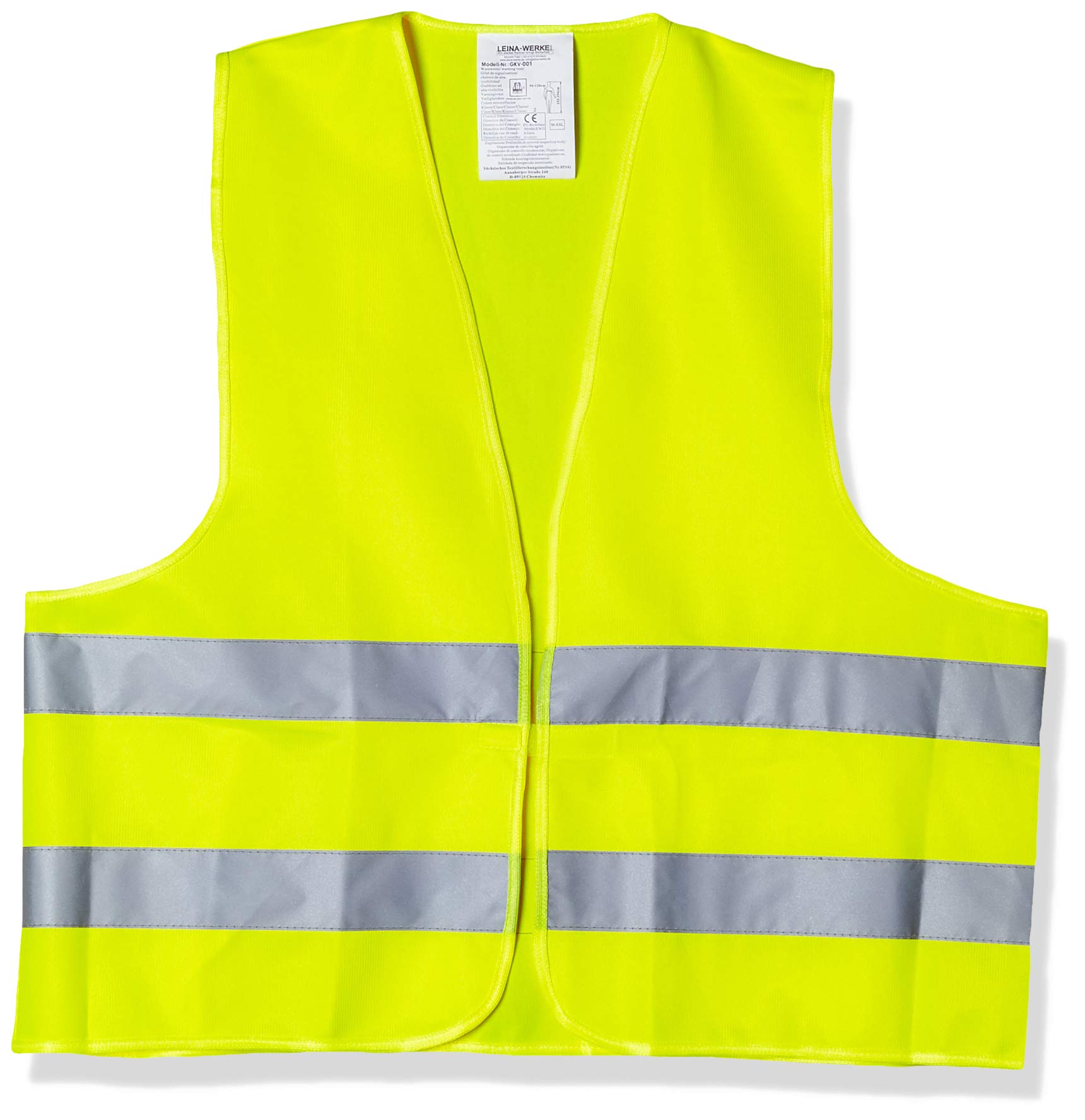 Leina-Werke 13101 Pannenwarnweste Polyester im Beutel, Gelb, Yellow, Einheitsgröße von LEINA-WERKE