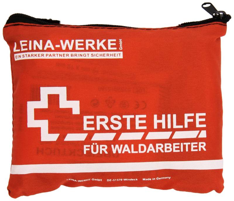 Leina Werke 51001 First aid kit for forest workers white-orange 1 pc. von GOVVOM