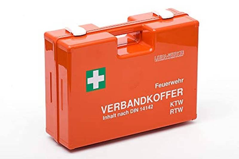 LEINAWERKE 40000 Verbandkoffer für Feuerwehr und Krankenwagen orange 1 STK. von LEINA-WERKE