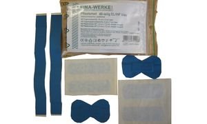 LEINA-WERKE 75100 Pflasterset 40-teilig, elastisch/wasserfest, blau von Leina Werke