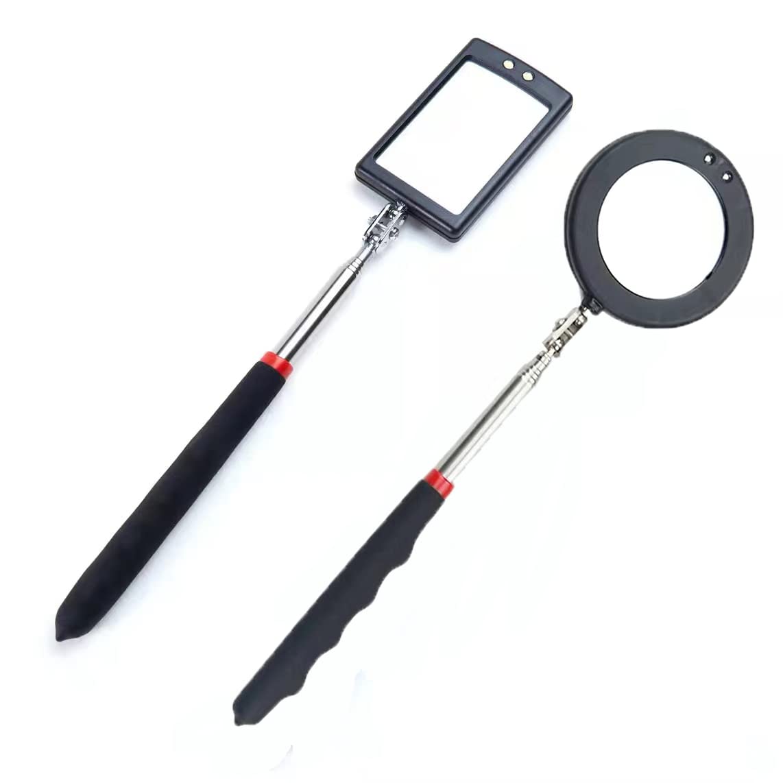 2pcs teleskopischem Inspektionsspiegel Teleskop Inspektionsspiegel mit LED Batterie Beleuchtung Teleskopierbar bis zu 88 cm 2pcs teleskopischem Inspektionsspiegel Teleskop Inspektionsspiegel mit LED Batterie Beleuchtung Teleskopierbar bis zu 88 cm von Lelukee