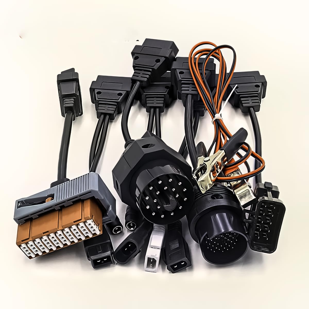 Lelukee OBDII Adapter Kabel Set, 8PCS Auto OBD1 30pin 2pin 38pin 20pin 10pin 3pin OBD2 OBDII Diagnose Adapter Kabel für PSA für Audi für Benz für BMW für OPEL etc Lelukee OBDII Adapter Kabel Set, 8PCS Auto OBD1 30pin 2pin 38pin 20pin 10pin 3pin OBD2 OBDII Diagnose Adapter Kabel für PSA für Audi für Benz für BMW für OPEL etc von Lelukee