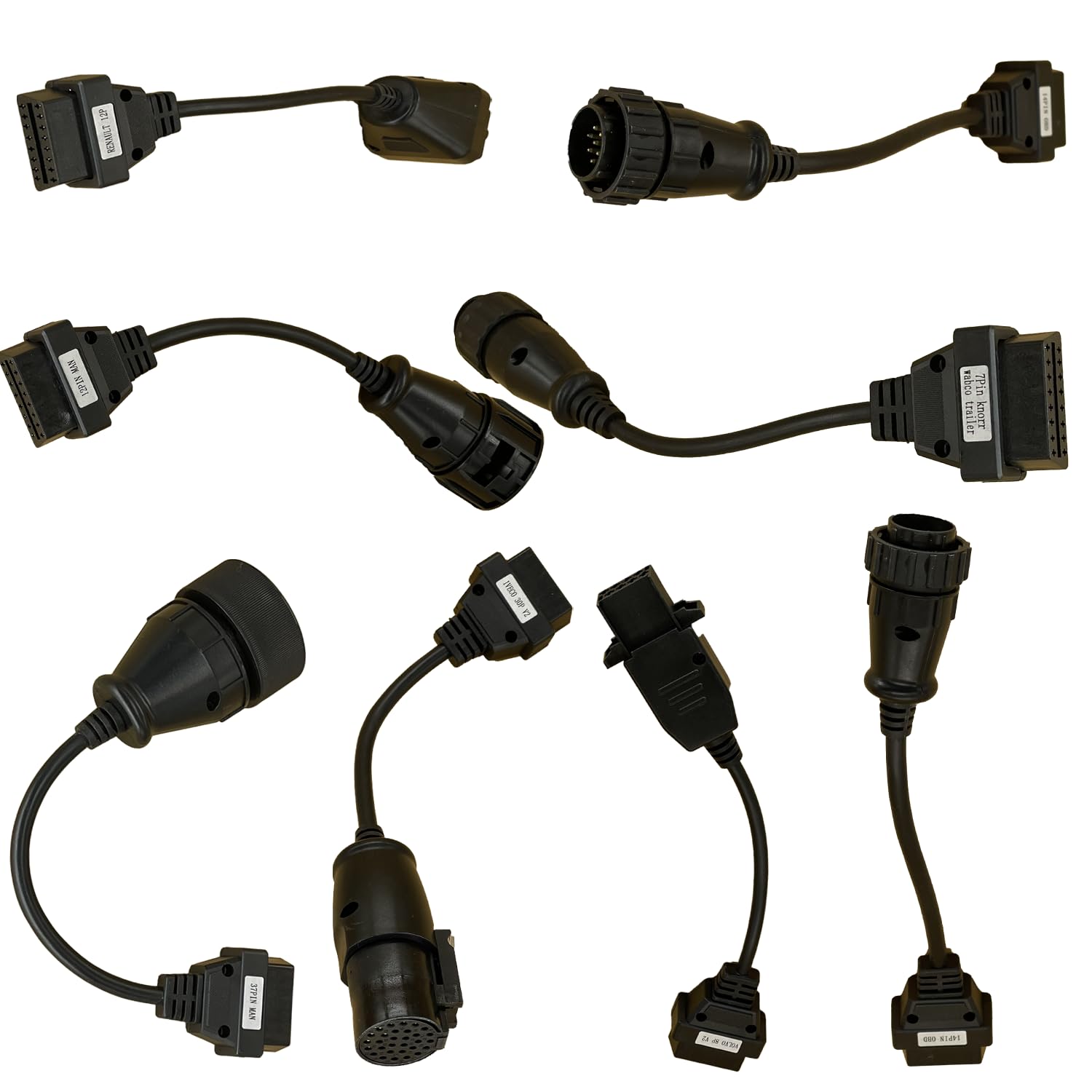 Lelukee OBDII Adapter Kabel Set, 8PCS LKW OBD1 12 Pin 37 Pin 30PIN 14 PIN zu 16PIN OBD2 OBDII Diagnose-Adapter-Kabel OBD2 OBD1 Diagnosegerät Diagnose Adapter Kabelsatz, Diagnoseadapterkabel Lelukee OBDII Adapter Kabel Set, 8PCS LKW OBD1 12 Pin 37 Pin 30PIN 14 PIN zu 16PIN OBD2 OBDII Diagnose-Adapter-Kabel OBD2 OBD1 Diagnosegerät Diagnose Adapter Kabelsatz, Diagnoseadapterkabel von Lelukee