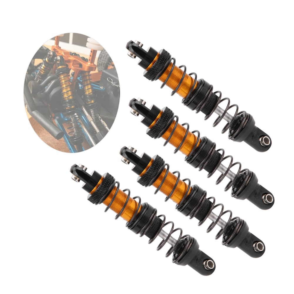 LenTLy Metall-StoßDämpfer-Dämpfer, RC-Car-StoßDämpfer Metall-Ölaufhängung, StoßDämpfer, Federbeine, Dämpfer, Upgrade-Teile fürCC01 RC-Automodell (70mm) von LenTLy