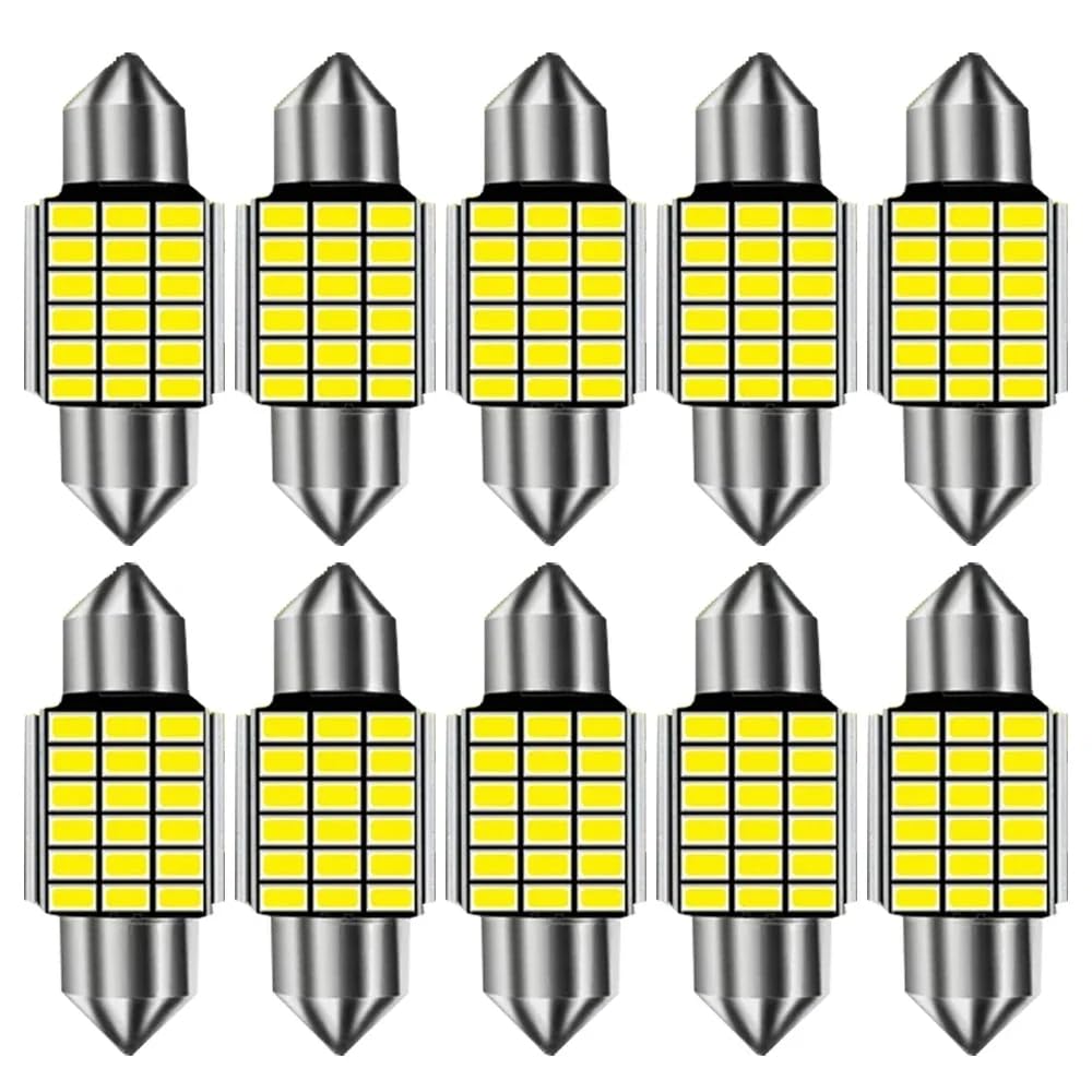 Lenmenvelia 31 Innen Beleuchtung,10Pcs 12V Weiß Innen-/Außenbeleuchtung von Lenmenvelia