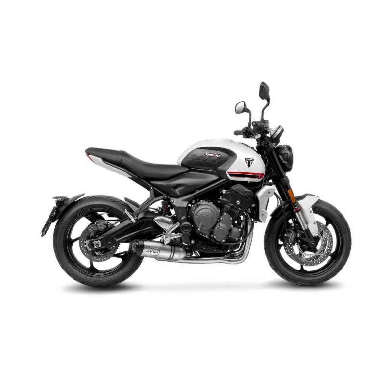 LeoVince Sport Auspuff Komplettanlage LV ONE Edelstahl Triumph Trident 660 Bj.2021-2024 EURO-5 +Kat von LeoVince
