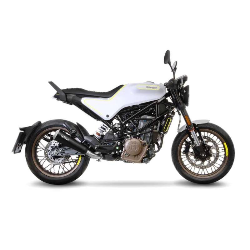 LeoVince Sportauspuff GP ONE Black Husqvarna Vitpilen 401 / Svartpilen 401 Bj. 2018-2019 EURO-4 von LeoVince