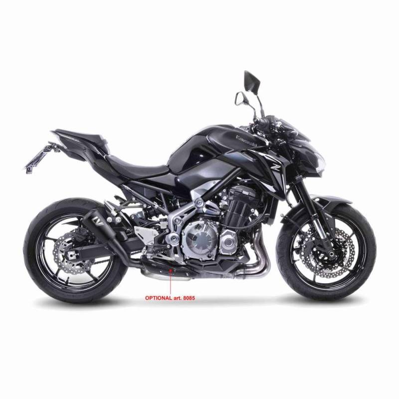 LeoVince Sportauspuff LV-10 Full BLACK Edition Kawasaki Z 900 Bj. 2017-2019 EURO-4 ZR900B/D +ABE von LeoVince