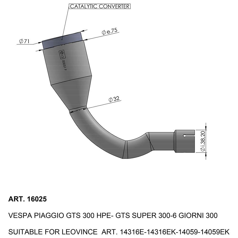 SBK EU-APPROVED CATALYTIC CONVERTER MANIFOLD SBK EU-APPROVED CATALYTIC CONVERTER MANIFOLD von LeoVince