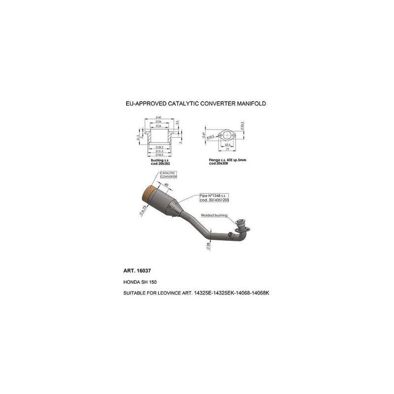 SBK EU-APPROVED CATALYTIC CONVERTER MANIFOLD von LeoVince