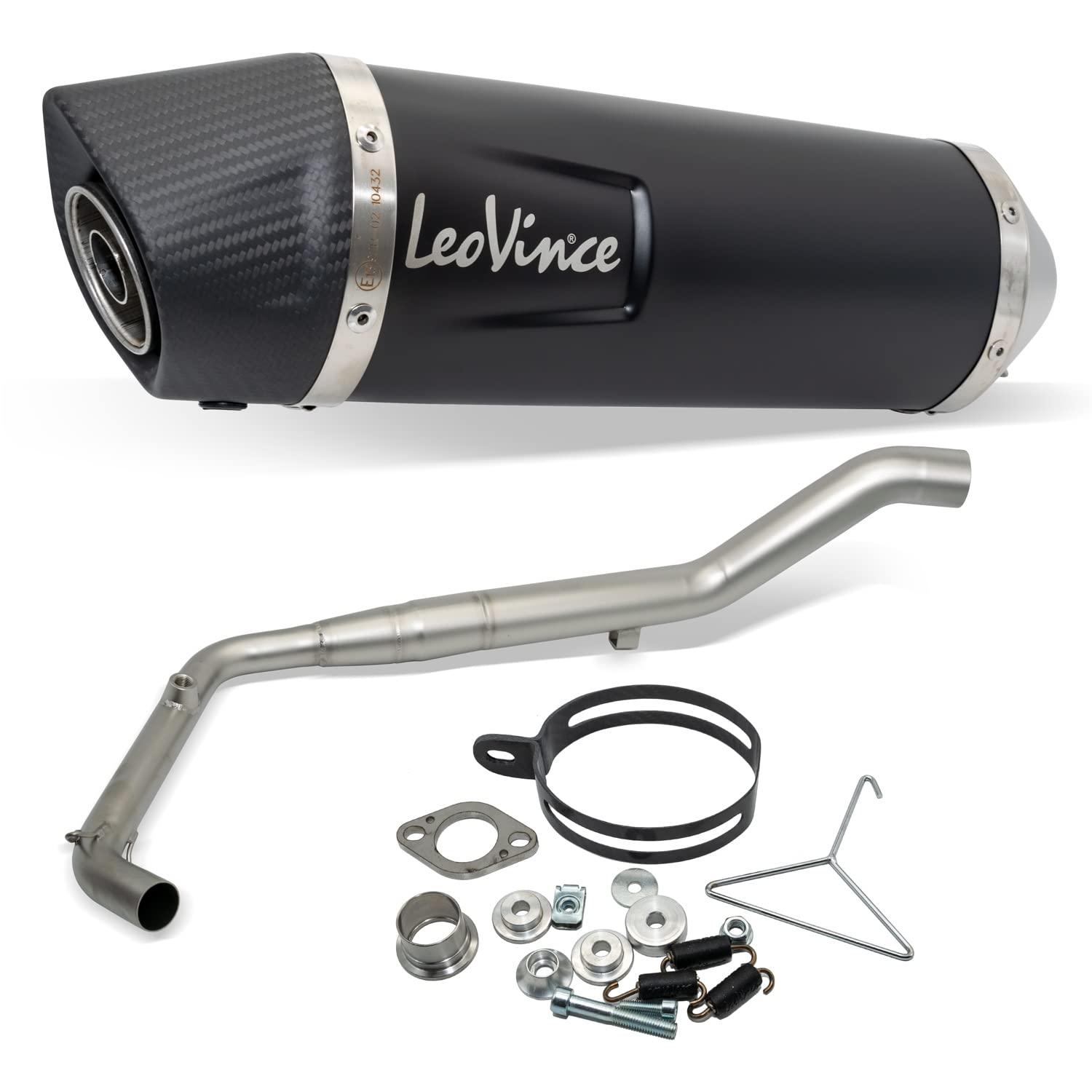 SBK LV ONE EVO BLACK 1/1 YAMAHA MT-125 / YZF-R125 INOX SBK LV ONE EVO BLACK 1/1 YAMAHA MT-125 / YZF-R125 INOX von LeoVince