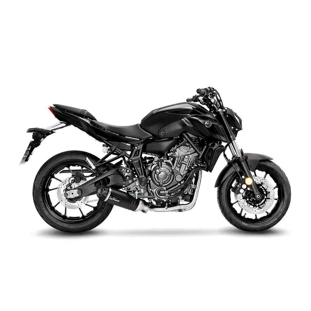 SBK LV ONE EVO BLACK 2/1 YAMAHAMT-07 INOX with catalyst von LeoVince