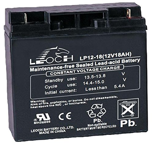 Batterie, Bleisäure, Leoch, Agm, 12 V, 18 Ah von Leoch