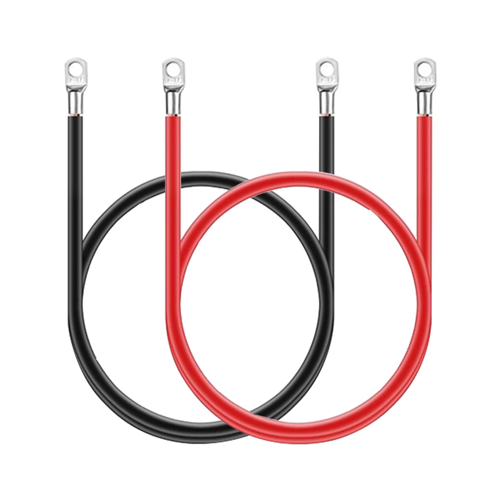 Lerodite 2 Stück Batteriekabel, 100 cm, 5 AWG, 16 mm², 12 V, Batterieverlängerung mit M10, Universal-Kabelschuhe für Motorräder, Camping – Cars, Anhänger und LKW usw Lerodite 2 Stück Batteriekabel, 100 cm, 5 AWG, 16 mm², 12 V, Batterieverlängerung mit M10, Universal-Kabelschuhe für Motorräder, Camping – Cars, Anhänger und LKW usw von Lerodite