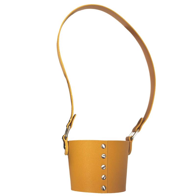 Handheld Cup Sleeve Lederbecher Getränketränke Tragbare Wasserflasche Bag Tasse Kaffeehalter Mit von Lerpwige