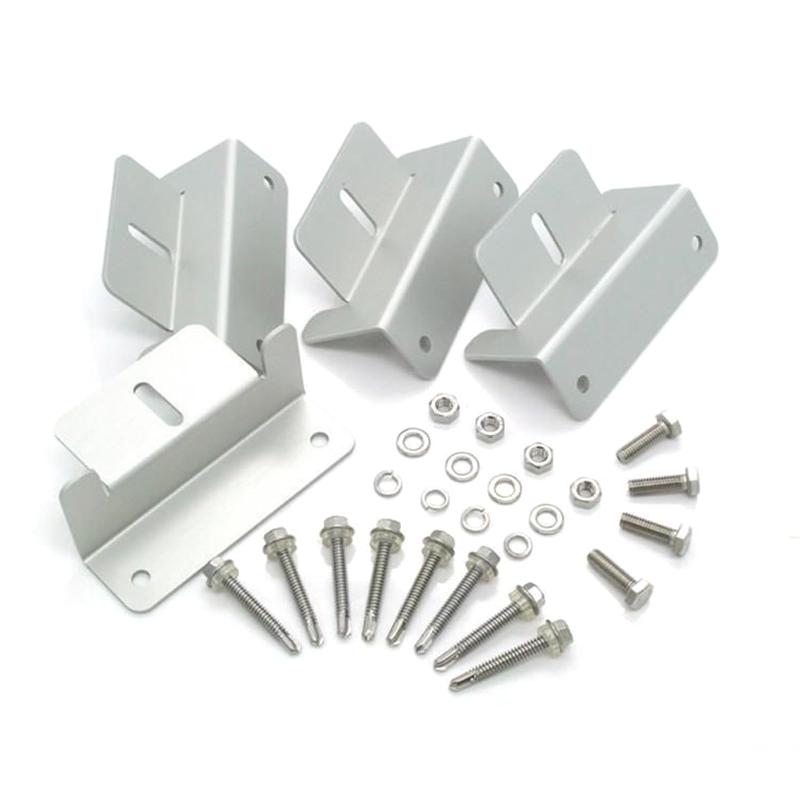 Lerpwige 4pcs/Set Solar Panel Mount Brackets Aluminium Z Klammerkit Easy Installation Z Für Caravans Lerpwige 4pcs/Set Solar Panel Mount Brackets Aluminium Z Klammerkit Easy Installation Z Für Caravans von Lerpwige