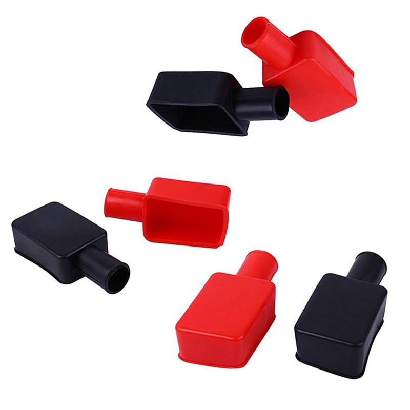 Lerpwige 6PCS Batterieklemmen Deckung Kofferraum Isolierende Schutzkappen CAD CAR Battery Cathodes Positive Klemmen Abdeckung von Lerpwige